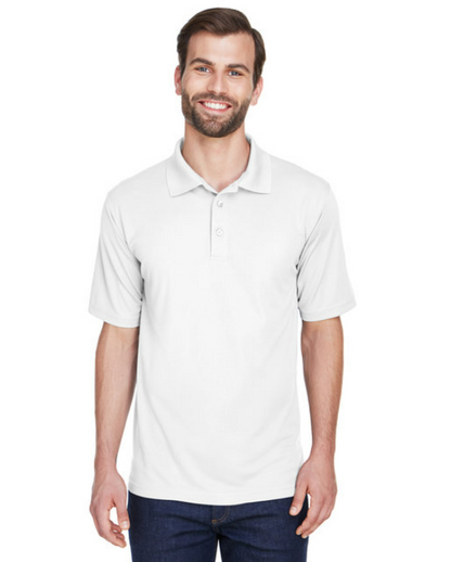 UltraClub Men's Cool & Dry Mesh Polo: UV-Protected, Moisture-Wicking Shirt
