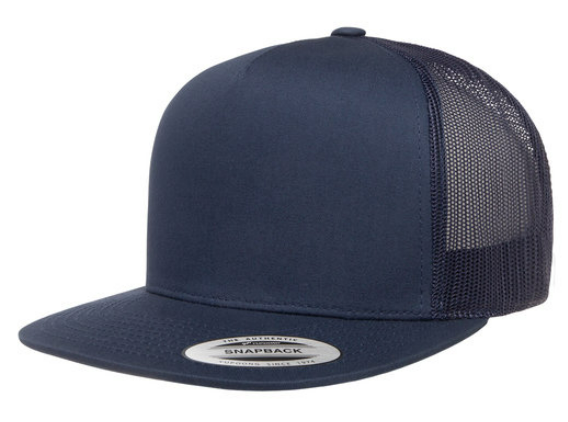 Yupoong Adult 5-Panel Classic Trucker Cap - High-Profile & Structured