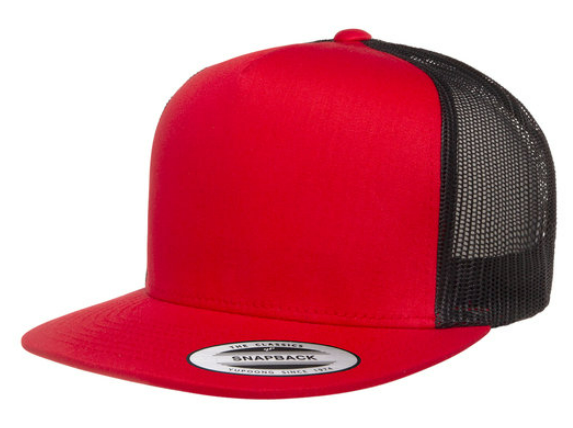 Yupoong Adult 5-Panel Classic Trucker Cap - High-Profile & Structured