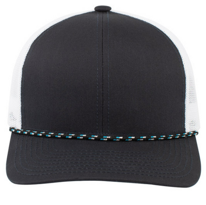 Pacific Headwear Braid Detail Trucker Snapback Cap