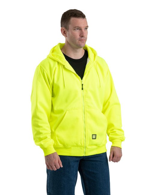 Berne Men's Heritage Thermal-Lined Full-Zip Hooded Sweatshirt – Durable and Warm Berne Small Yellow