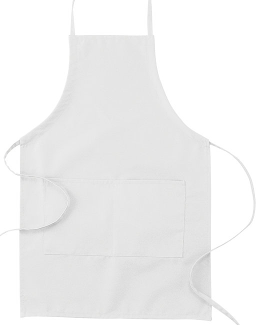 Custom Two-Pocket Apron – Adjustable Ties & 30-Inch Length SOYT Printing Company White