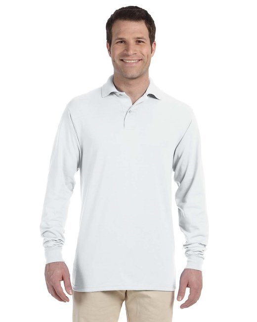 Jerzees Adult SpotShield™ Long-Sleeve Jersey Polo Jerzees