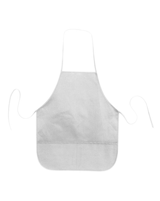 Custom Cotton Twill Apron – Heavyweight Design with Dual Pockets SOYT Printing Company White