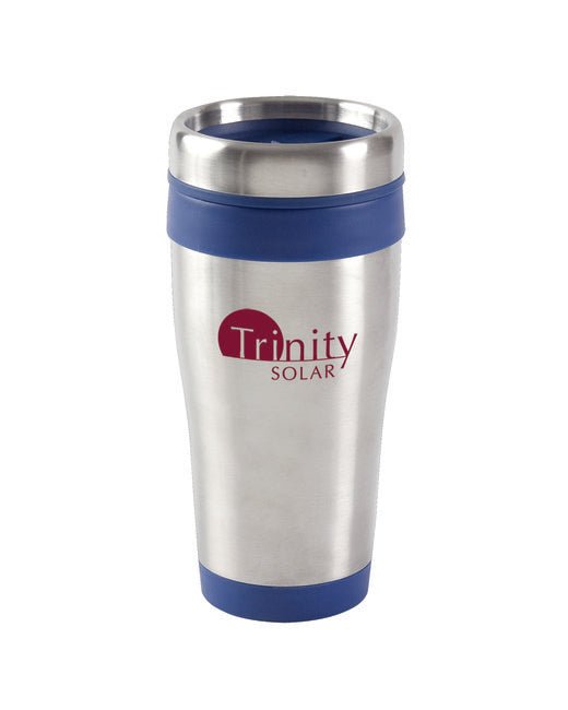 Custom Full Color 16oz Blue Monday Travel Tumbler (25-Pack) – Insulated & BPA-Free Show Off Your Threads Printing Company Reflex Blue 50