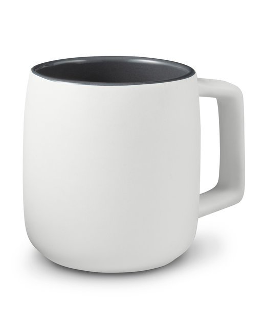 Custom 15oz Geo Ceramic Mug with Square Handle – Stylish & Unique Show Off Your Threads Printing Company White 24