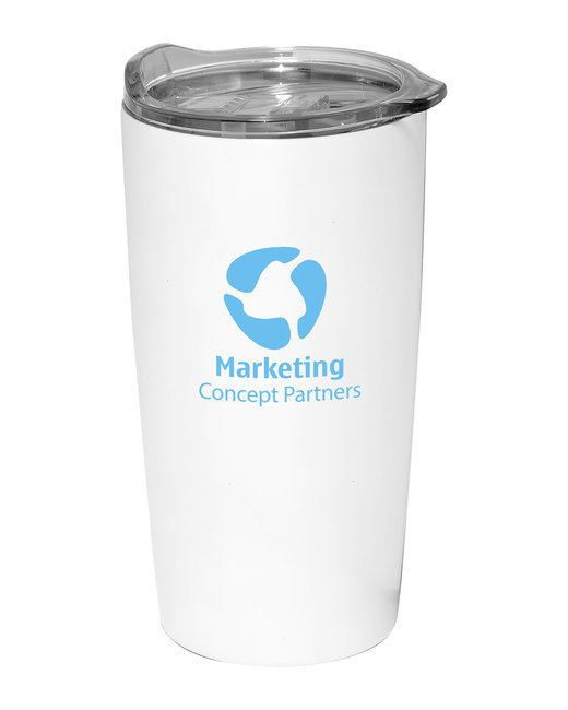 Custom Full Color 20oz Emperor Vacuum Tumbler – Durable & Insulated Show Off Your Threads Printing Company White 24