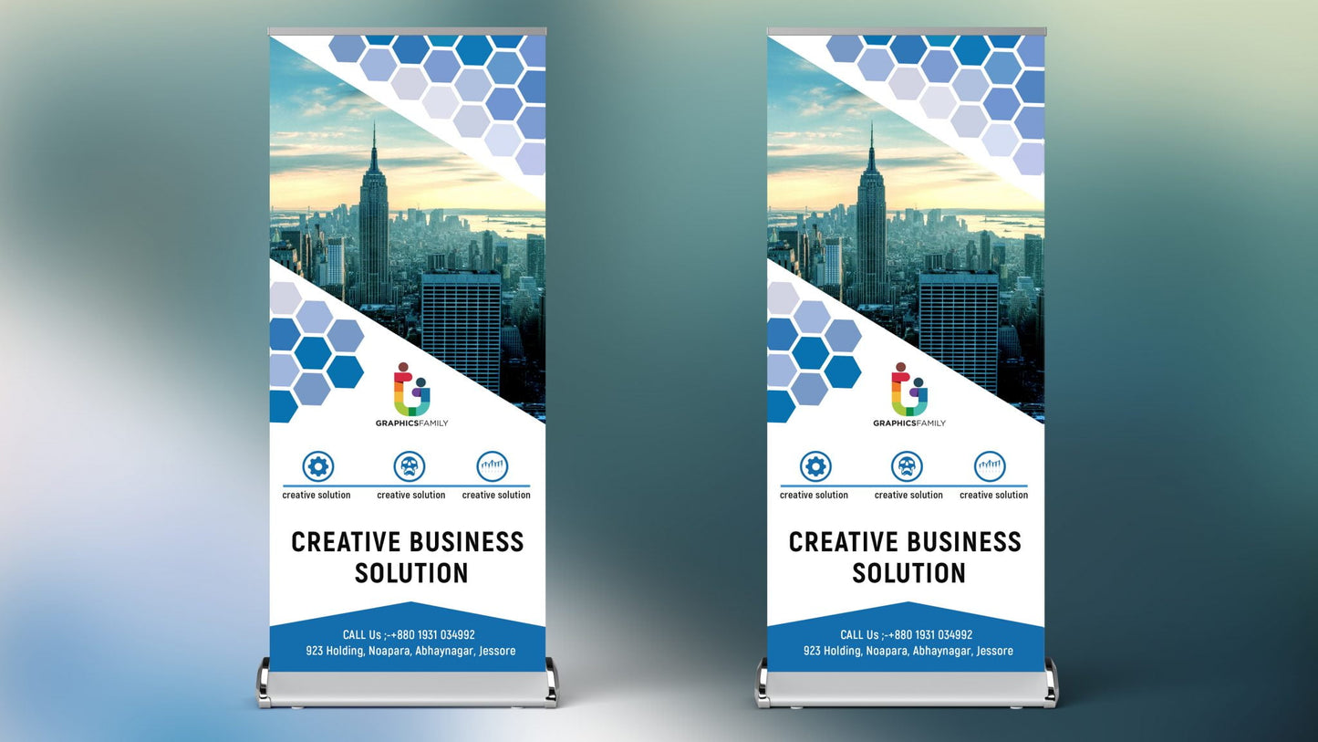 Promote your event with custom retractable banners, designed online and shipped quickly for immediate use."