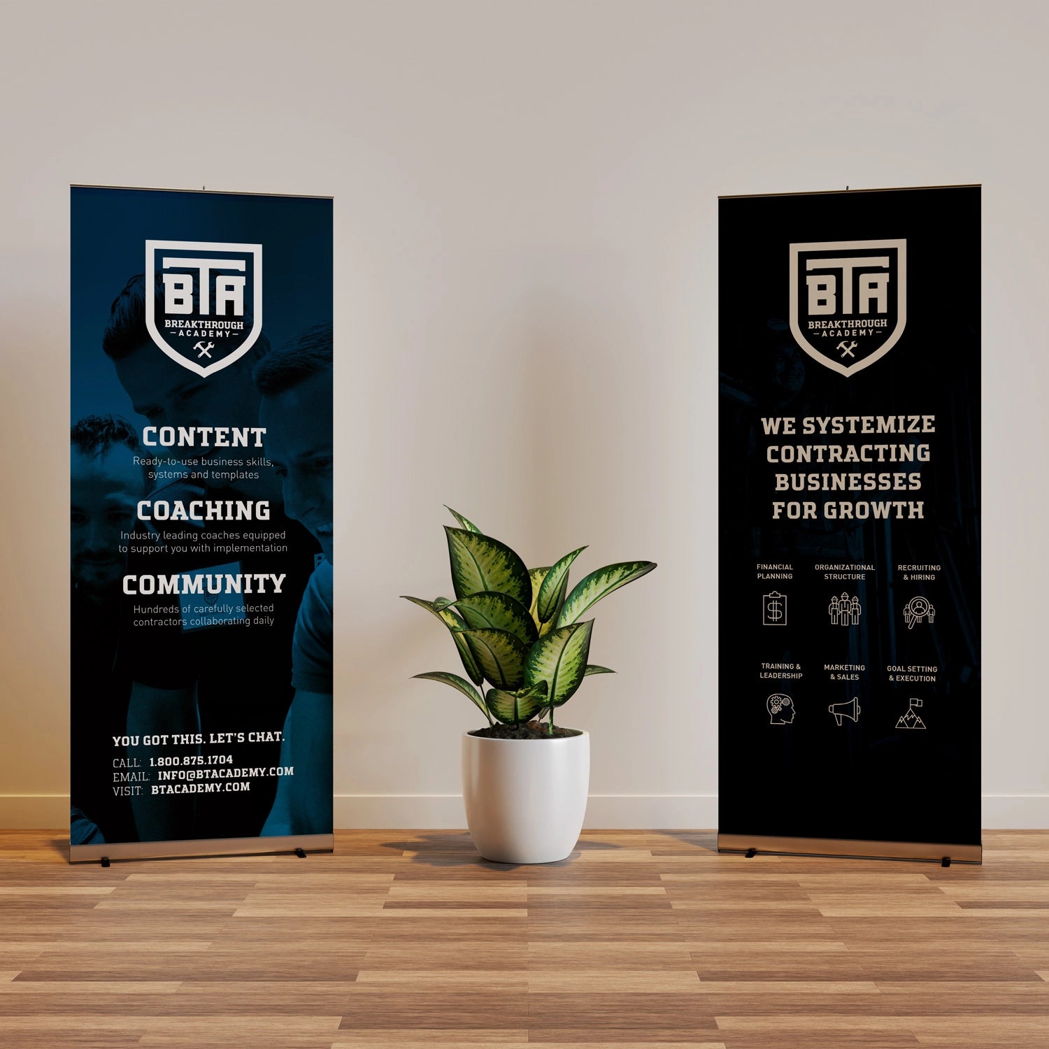 Custom Roll-Up Banners w/ Stands – Fast Design & Delivery