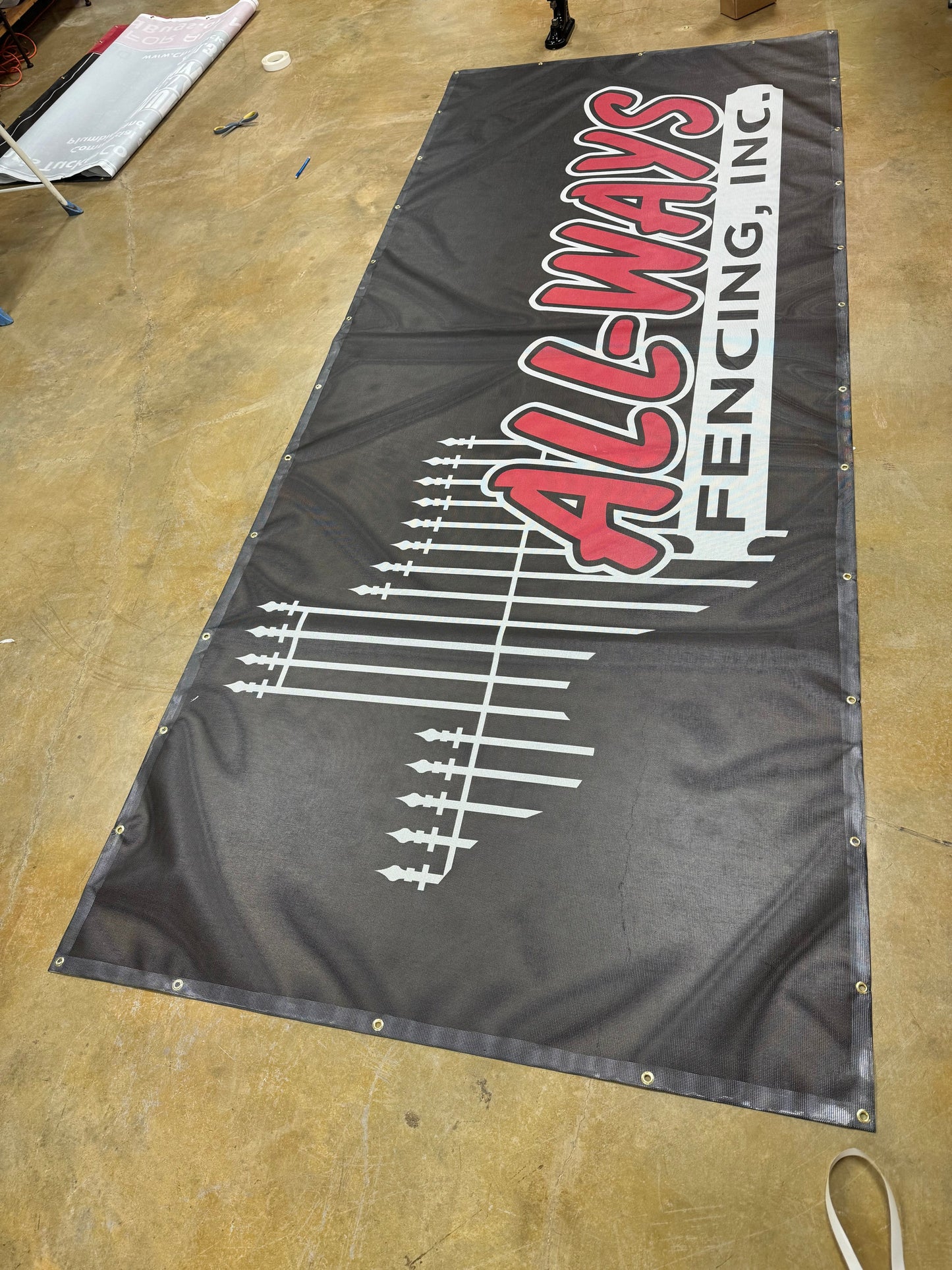 Personalize your vinyl banners with graphics using our online design tool, available with fast shipping for timely advertising.