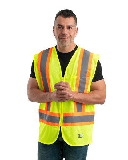 Berne Adult Hi-Vis Class 2 Multi-Color Vest – Certified Reflective Safety Gear SOYT Printing Company
