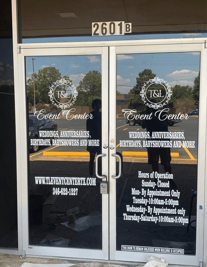 Custom Window Text Decals - Personalize Your Space with Custom Stickers